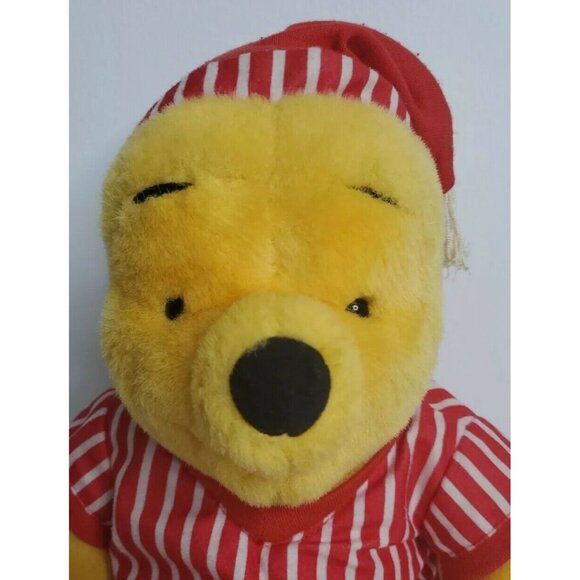 1998 Mattel Winnie the Pooh Bear Only Plush Sleep Sleepover Pajama Fun - Picture 2 of 12